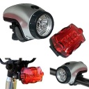 OSVETLENIE BICYKLOV Cyklistické svietidlá 5+5LED