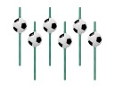 Futbalové narodeninové slamky 6ks Futbalové ECO BIO