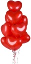 Latexové balóny Červené SRDCE Svadba na Valentína 16 palcov 40 cm 10 ks.