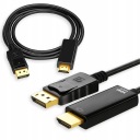 DISPLAYPORT KÁBEL pre HDMI DP 2m 4K FULL HD ULTRA HD OBRAZ + ZVUK
