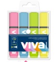 HIGHLIGHTERS 4ks fluorescenčný neónový zvýrazňovač V