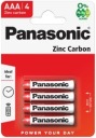 Zinkovo-uhlíkové batérie PANASONIC AAA R03 4 kusy