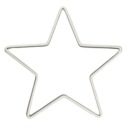 Dekorácia KOVOVÝ RÁM BIELA ​​HVIEZDA 25 cm