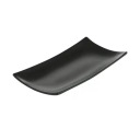 ČIERNY OBDŽNÍKOVÝ PORCELÁNOVÝ tanier Salsa 18x9 W-wa AMBITION Sm