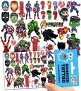 UMÝVAJÚCE DOČASNÉ TETOVANIE PRE DETI DETSKÉ AVENGERS ORIGINÁLNE DIZAJNY
