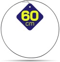 Kovový prsteň ČIERNA na lapače snov, 60 cm