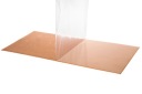 Medený plech medený plech 200x50x0,8mm OBOJSTRANNÁ OCHRANNÁ FÓLIA
