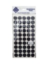 Plstené podložky na okrúhle stoličky, čierne, okrúhle, 2 cm - 50 ks.