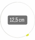 Prsteň lapač snov 12,5cm BIELY