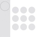 Samolepiace čiapky na nábytok MAT WHITE Color Fi 20mm 9 kusov Kryty