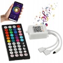 RGB OVLÁDAČ PRE LED pásik + Bluetooth aplikácia pre hudobný telefón 2 vstupy