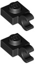 LEGO Plate Mod 1x1 Clip Black 4517925 61252 - 2ks