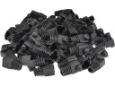 NEKU Gumený kryt pre zástrčku RJ45, čierny, 100 ks.