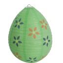 LAMPIÓN Z VAJÍČKA ROZPÚŠŤACÍ PAPIER, 25CM, ZELENÝ