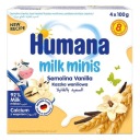 HUMANA milk minis Mliečny dezert, vanilková kaša, od 8 mesiacov, 4x100g