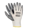 NITRILOVÉ OCHRANNÉ PRACOVNÉ RUKAVICE Verken GreyNit Veľ. Polyester 9/L