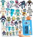 UMÝVAJÚCE DOČASNÉ TETOVANIE PRE DETSKÉ DETSKÉ ROBOTY ORIGINÁLNE DIZAJNY
