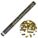 Vystreľovacia CONFETTI trubica, metalická zlatá, 60 cm