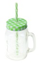 JAR hrnček so slamkou 450ml sklenené nápoje nápoje