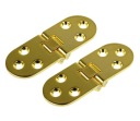 2X Strojový záves na stôl, sklopná doska, mosadz 80 x 30 mm
