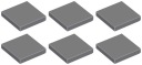LEGO TILE 3068b TILE 2x2 tmavosivá (3g) 6 ks