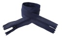 KRYTÝ Zips, NEODDELITEĽNÁ SIEŤ #3 40cm Námornícka modrá