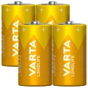 Alkalické batérie VARTA LR14 C LONGLIFE 4 kusy