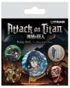 Špendlíky na oblečenie batohu Attack On Titan S4