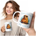 HRNČEK S POTLAČOU NEBOJTE SA BE CAPY CAPYBARA CAPYBARA ROZTOMNÁ POTLAČ