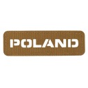 NÁŠIVA ZNAK POĽSKO LASEROVÝ REZANÝ VELCRO ODOLNÝ M-TAC 25x80 COYOTE