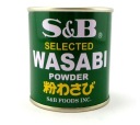 S&B Japonský Wasabi Powder Chren Wasabi prášok Sushi plechovka 30g