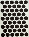 Čiapky na nábytok samolepiace 14mm - wenge - 50 ks.