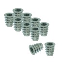 Oceľová nábytková vložka 100x M6 x 13 mm skrutkovaná do dreva, typ DC