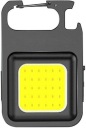 Mini vrecková baterka na kľúče LED COB hliník