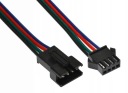 Sada konektorov pre RGB 4-PIN samice a samce JST SM LED pásiky s káblom