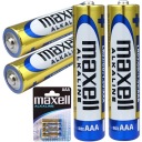 BATÉRIE 4 KS ALKALICKÉ BATÉRIE MAXELL LR03 AAA 1,5V
