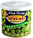 Pražený zelený hrášok s wasabi 140g - Khao Shong