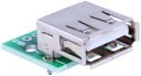 Zásuvka USB A so 4 kolíkmi na doske PCB samica