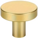 Nábytkový gombík OLIONE, zlatý satén, 30 mm