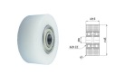 R Plastové dvojité ložiská, priemer 45 mm, priemer 9