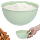 Plastová kuchynská misa 0,75l, pastelovo zelená, na ovocné pochutiny, Ø15 cm