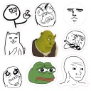 SADA NÁLEPEK MEMES 3 Vtipný mix NA BICYKEL