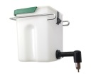 0,5 l zeleno-biele napájadlo TANK pre králiky, činčily, potkany, morčatá
