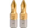 PH2 x 25 mm krížové hroty - 2 ks.