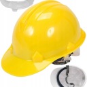 Žltá HDPE ochranná prilba VOREL 74172