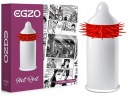 EGZO HOT RED kondómy s veľkými hrotmi pre zintenzívnenie orgazmu LATEX 1 ks.