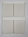 AS plstené podložky 45x60mm biele