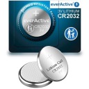 EFEKTÍVNA KRÍCOVÁ LÍTIOVÁ BATÉRIA EVERACTIVE 2032 CR2032 DL2032 3V 1PC