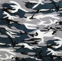 Camo bandana bandana 2 sivá šatka