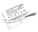 Zdroj LED ovládača 7w 4-7w 300mA 12-25v pre panely